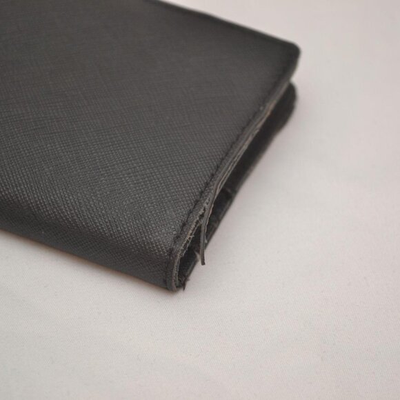 Michael Kors Women's Black Leather Bifold Long Wallet Pre Owned - Picture 3 of 4